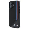 BMW BMHMP16S23PUTRK iPhone 16 6.1czarny/black hardcase M Meshed Tricolor Stripes MagSafe